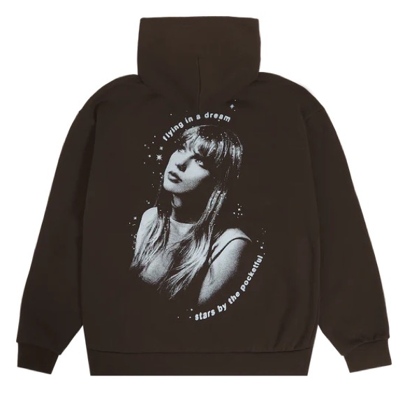 Taylor Swift Tops - TAYLOR SWIFT • MIDNIGHTS LIVING IN A DREAM BROWN HOODIE (M)